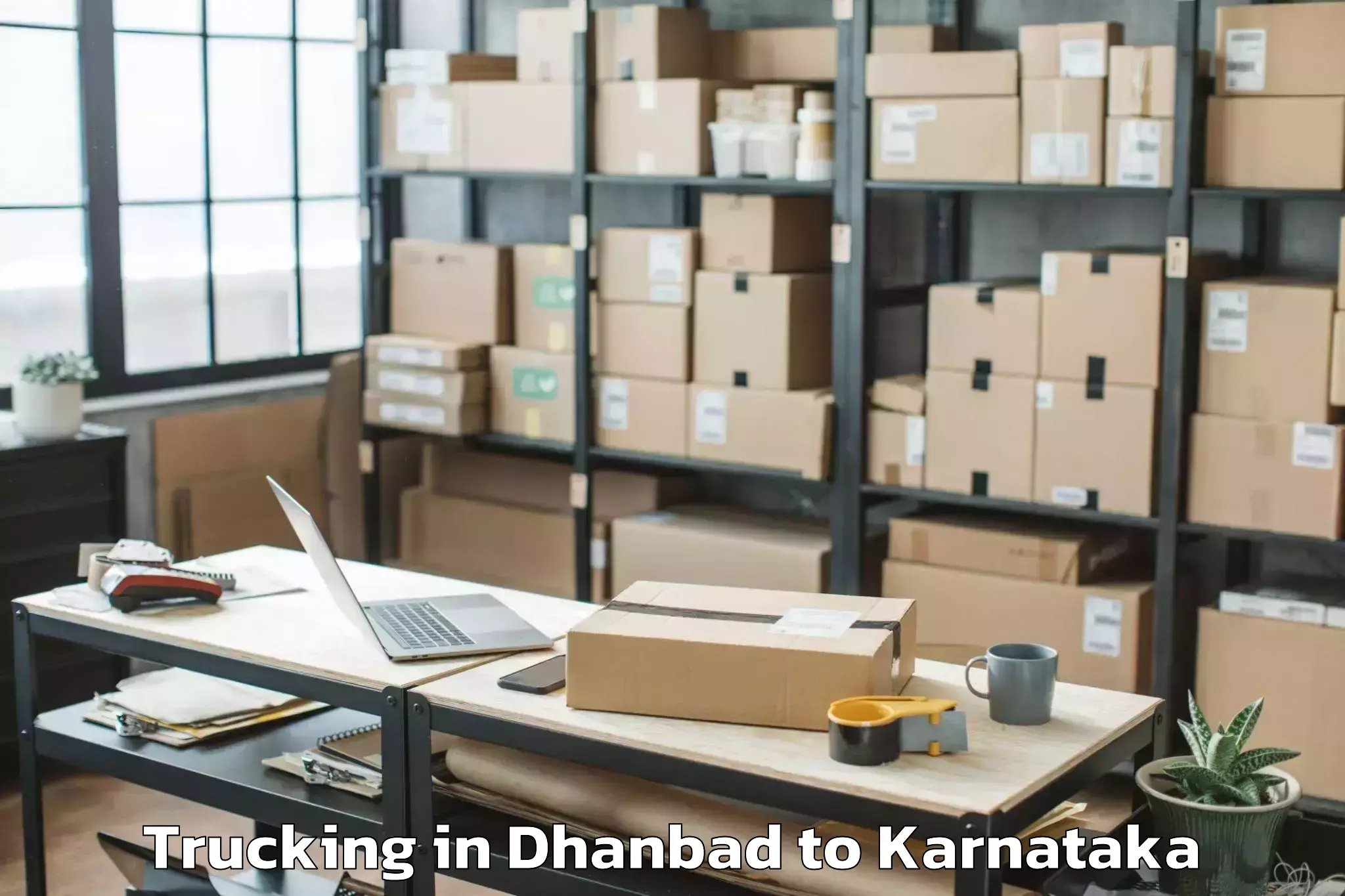 Expert Dhanbad to Harapanahalli Trucking